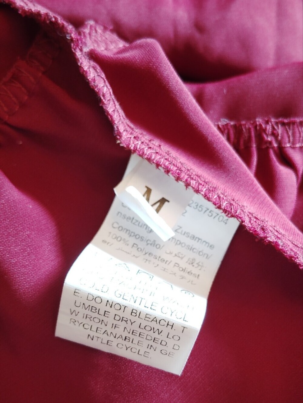 Burgundy Smocked Babydoll Puff Sleeve Boho Dress Medium EUC - Picture 6 of 6